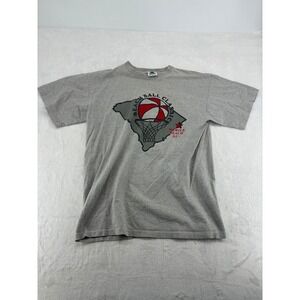 Kingstree Classic T-Shirt Womens XL Tee Gray Striped Beach Ball Classic